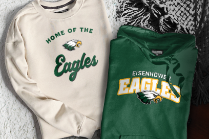 EISENHOWER HIGH SCHOOL EAGLES Sweatshirts (Option 3) Banner