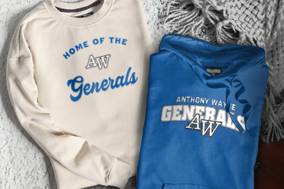 ANTHONY WAYNE HIGH SCHOOL GENERALS Sweatshirts (Option 3) Banner