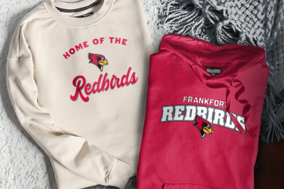 FRANKFORT COMMUNITY HIGH SCHOOL REDBIRDS Sweatshirts (Option 3) Banner