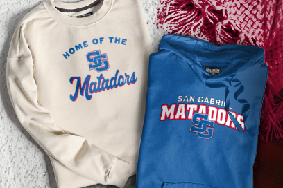 SAN GABRIEL HIGH SCHOOL MATADORS Sweatshirts (Option 3) Banner