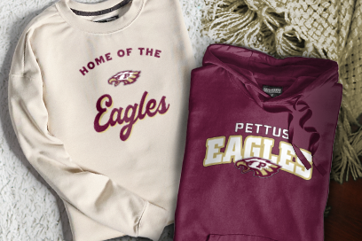 PETTUS HIGH SCHOOL EAGLES Sweatshirts (Option 3) Banner