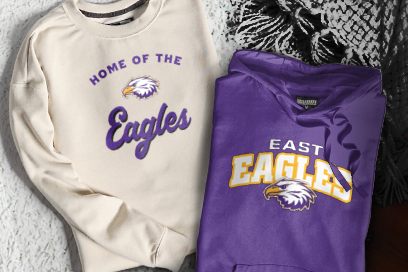 EAST HIGH SCHOOL EAGLES Sweatshirts (Option 3) Banner