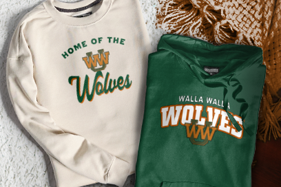 Walla Walla Wolves Sweatshirts (Option 3) Banner