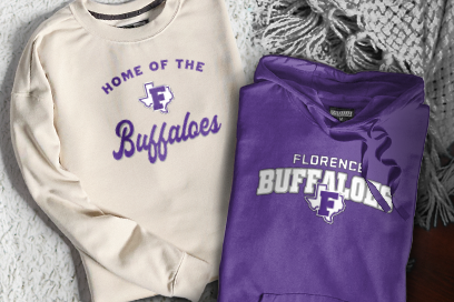 FLORENCE HIGH SCHOOL BUFFALOES Sweatshirts (Option 3) Banner