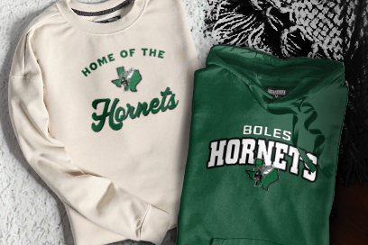 BOLES HIGH SCHOOL HORNETS Sweatshirts (Option 3) Banner