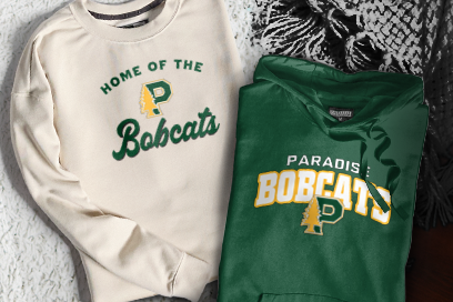PARADISE HIGH SCHOOL BOBCATS Sweatshirts (Option 3) Banner