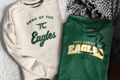 TROY CHRISTIAN EAGLES The Official Online Store Sweatshirts (Option 3) Banner