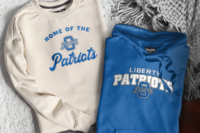 OLENTANGY LIBERTY HIGH SCHOOL PATRIOTS Sweatshirts (Option 3) Banner