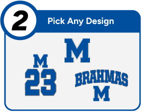 DOUGLAS MACARTHUR HIGH SCHOOL BRAHMAS Customize It Banner - Step 2 Banner
