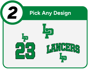 LEWISTON PORTER CENTRAL HIGH SCHOOL LANCERS Customize It Banner - Step 2 Banner