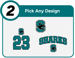 SANTIAGO HIGH SCHOOL SHARKS Customize It Banner - Step 2 Banner