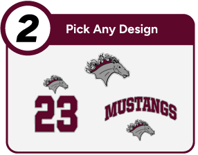 LUTHERAN HIGH SCHOOL MUSTANGS Customize It Banner - Step 2 Banner