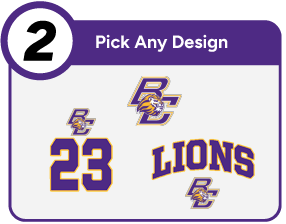 BRADSHAW CHRISTIAN HIGH SCHOOL LIONS Customize It Banner - Step 2 Banner