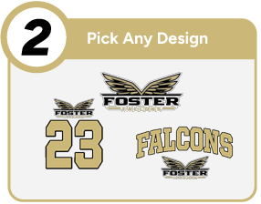 FOSTER HIGH SCHOOL FALCONS Customize It Banner - Step 2 Banner