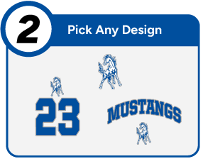 DOBSON HIGH SCHOOL MUSTANGS Customize It Banner - Step 2 Banner