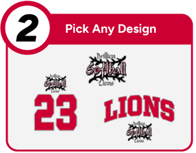 BRILLION HIGH SCHOOL LIONS Customize It Banner - Step 2 Banner