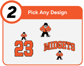 DICKINSON HIGH SCHOOL MIDGETS Customize It Banner - Step 2 Banner