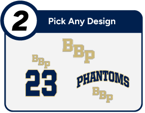 BAYPORT BLUE POINT HIGH SCHOOL PHANTOMS Customize It Banner - Step 2 Banner