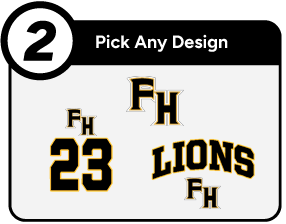 FRANK HUGHES HIGH SCHOOL LIONS Customize It Banner - Step 2 Banner