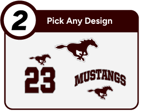 SANDS HIGH SCHOOL MUSTANGS Customize It Banner - Step 2 Banner