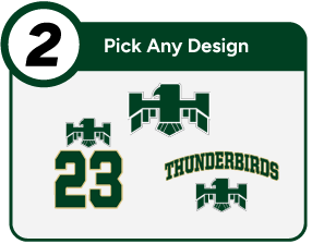 MOHAVE HIGH SCHOOL THUNDERBIRDS Customize It Banner - Step 2 Banner