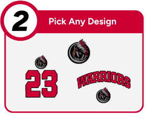 White Shield High School Warriors Customize It Banner - Step 2 Banner