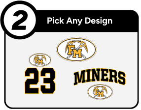 FORT MEADE HIGH SCHOOL MINERS Customize It Banner - Step 2 Banner