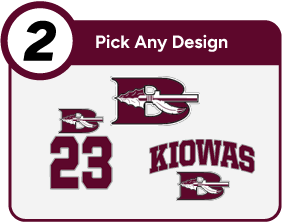 BOOKER HIGH SCHOOL KIOWAS Customize It Banner - Step 2 Banner