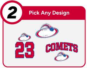 CASTON HIGH SCHOOL COMETS Customize It Banner - Step 2 Banner
