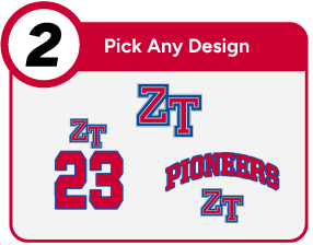 ZANE TRACE HIGH SCHOOL PIONEERS Customize It Banner - Step 2 Banner