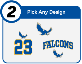 FOOTHILL HIGH SCHOOL FALCONS Customize It Banner - Step 2 Banner