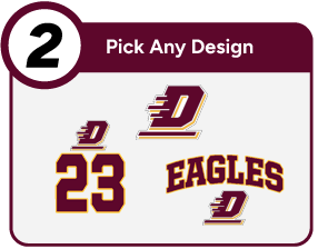 DECKERVILLE COMMUNITY HIGH SCHOOL EAGLES Customize It Banner - Step 2 Banner