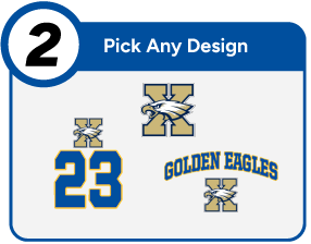 PAXON SCHOOL FOR ADVANCED STUDIES GOLDEN EAGLES Customize It Banner - Step 2 Banner