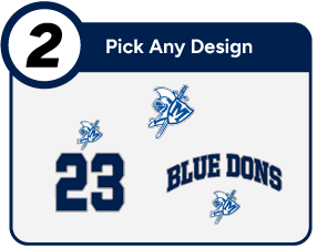MADONNA HIGH SCHOOL BLUE DONS Customize It Banner - Step 2 Banner