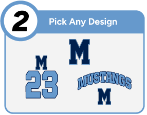 OUR LADY OF MERCY ACADEMY MUSTANGS Customize It Banner - Step 2 Banner