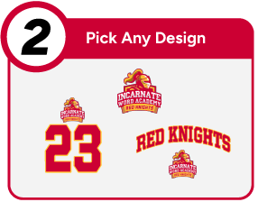 INCARNATE WORD ACADEMY RED KNIGHTS Customize It Banner - Step 2 Banner