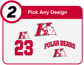 HORTONVILLE HIGH SCHOOL POLAR BEARS Customize It Banner - Step 2 Banner