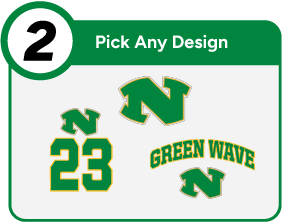 NARROWS HIGH SCHOOL GREEN WAVE Customize It Banner - Step 2 Banner