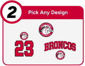 BELLA VISTA HIGH SCHOOL BRONCOS Customize It Banner - Step 2 Banner