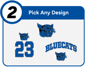 COLEMAN HIGH SCHOOL BLUECATS Customize It Banner - Step 2 Banner