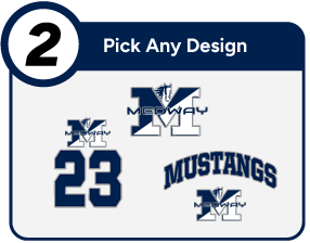 MEDWAY HIGH SCHOOL MUSTANGS Customize It Banner - Step 2 Banner