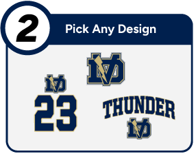 DESERT VISTA HIGH SCHOOL THUNDER Customize It Banner - Step 2 Banner