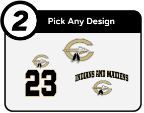 COMANCHE HIGH SCHOOL INDIANS AND MAIDENS Customize It Banner - Step 2 Banner