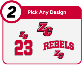 ZION CHAPEL HIGH SCHOOL REBELS Customize It Banner - Step 2 Banner