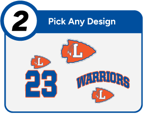 LOUISBURG HIGH SCHOOL WARRIORS Customize It Banner - Step 2 Banner