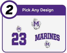 MARINETTE HIGH SCHOOL MARINES Customize It Banner - Step 2 Banner