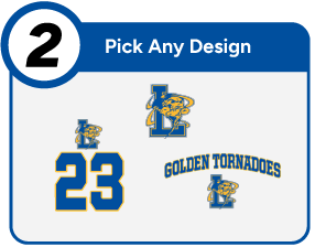 LAWRENCE HIGH SCHOOL GOLDEN TORNADOES Customize It Banner - Step 2 Banner