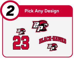 BROOKE POINT HIGH SCHOOL BLACK-HAWKS Customize It Banner - Step 2 Banner