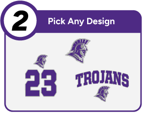 Taylor University Trojans Online Store Customize It Banner - Step 2 Banner