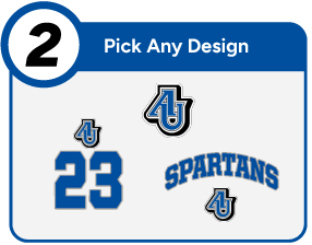 Aurora University Spartans Online Store Customize It Banner - Step 2 Banner